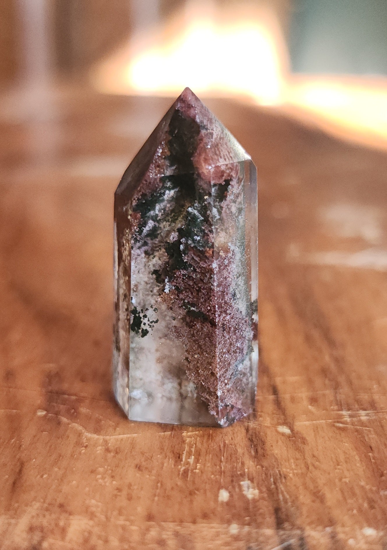 Lodolite Point AAA Garden Quartz