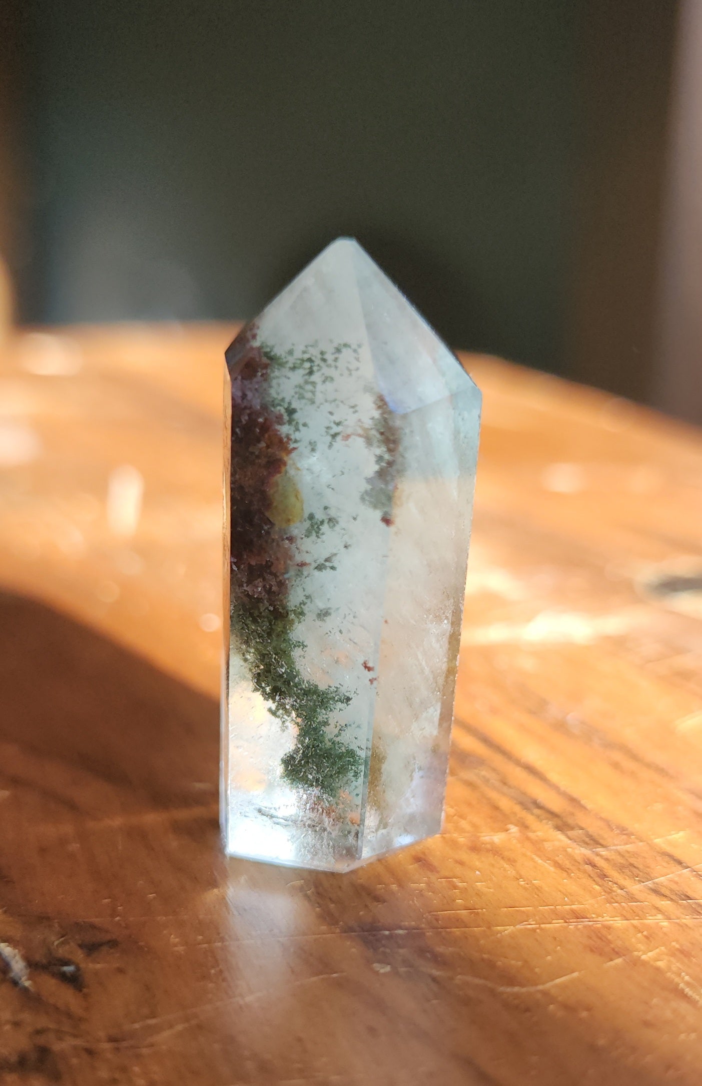 Lodolite Point AAA Garden Quartz