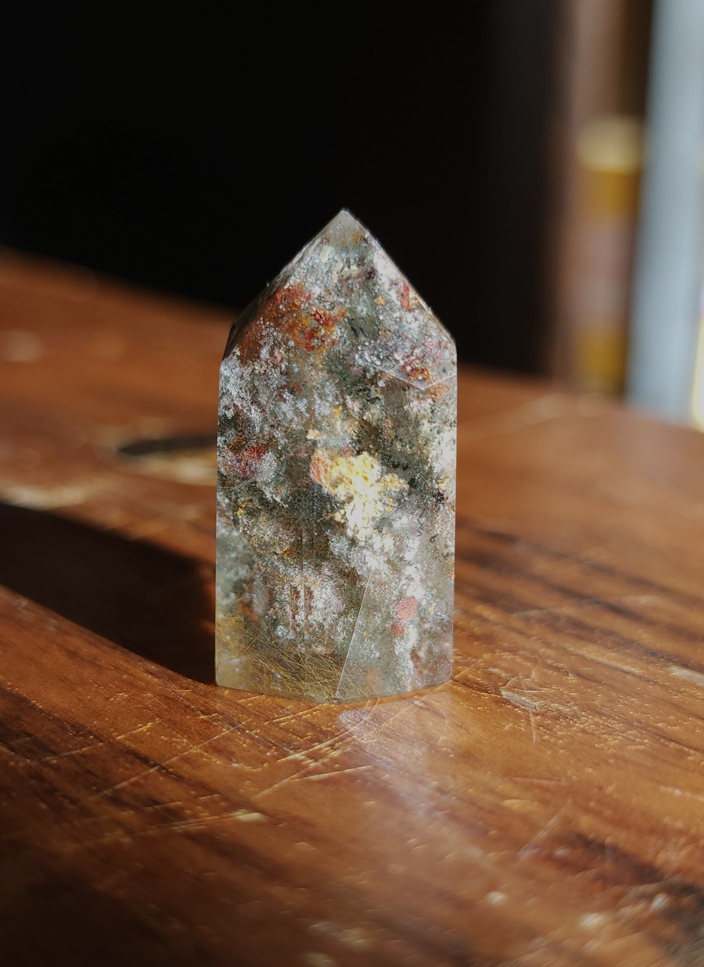 Lodolite Point AAA Garden Quartz