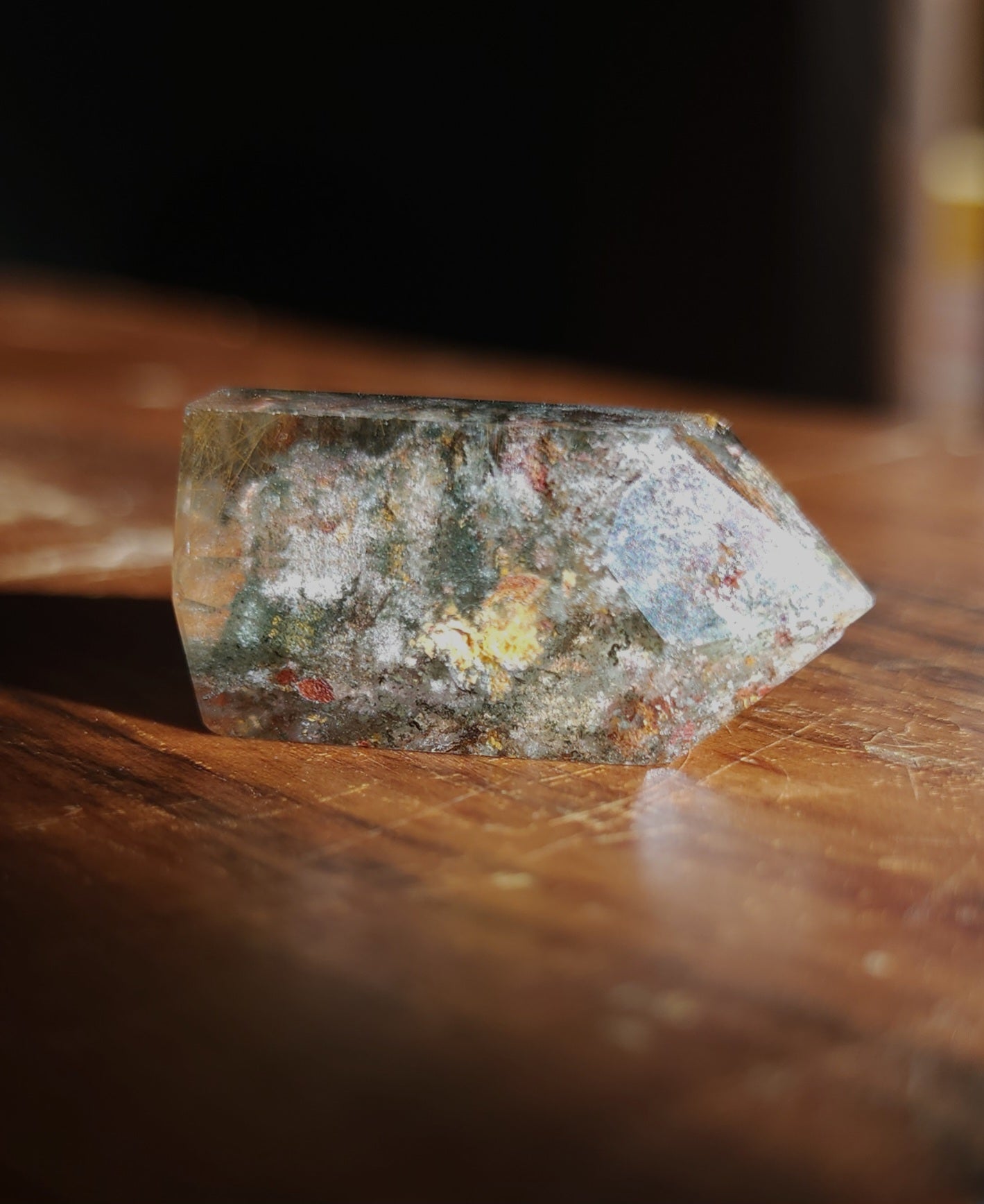 Lodolite Point AAA Garden Quartz