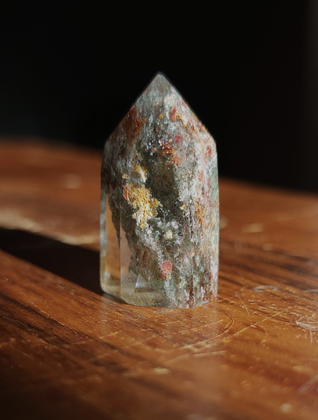 Lodolite Point AAA Garden Quartz