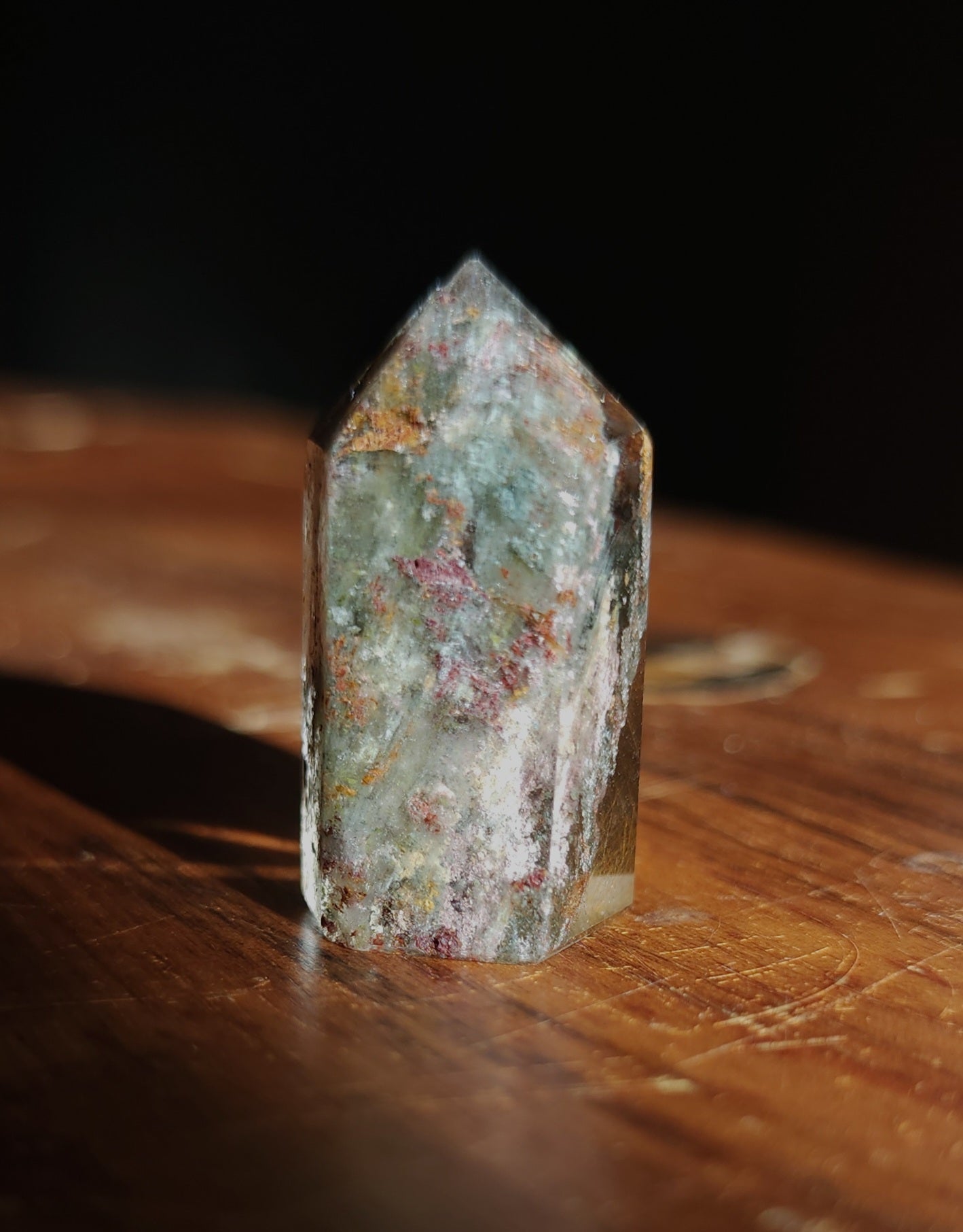 Lodolite Point AAA Garden Quartz
