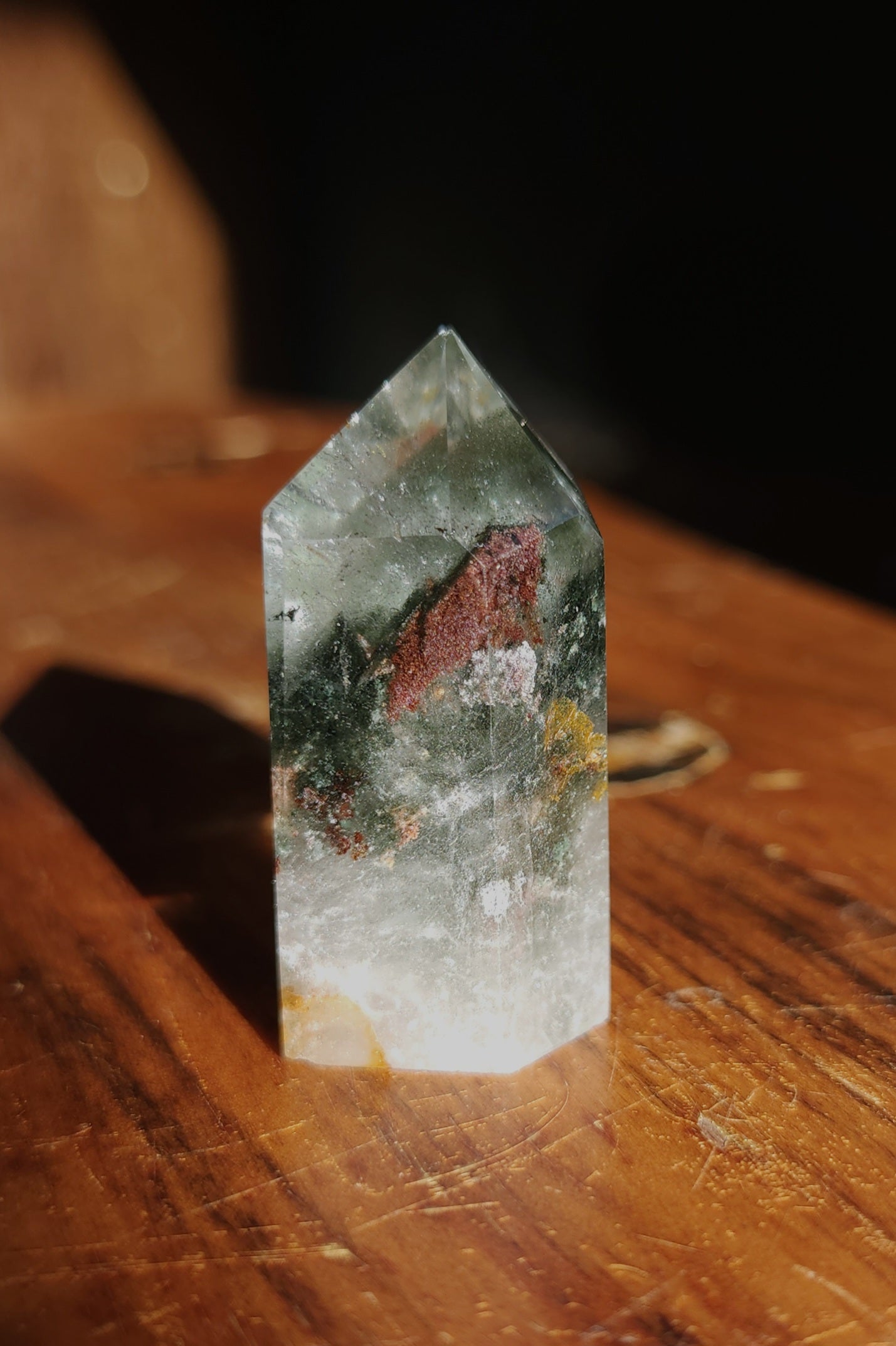 Lodolite Point AAA Garden Quartz
