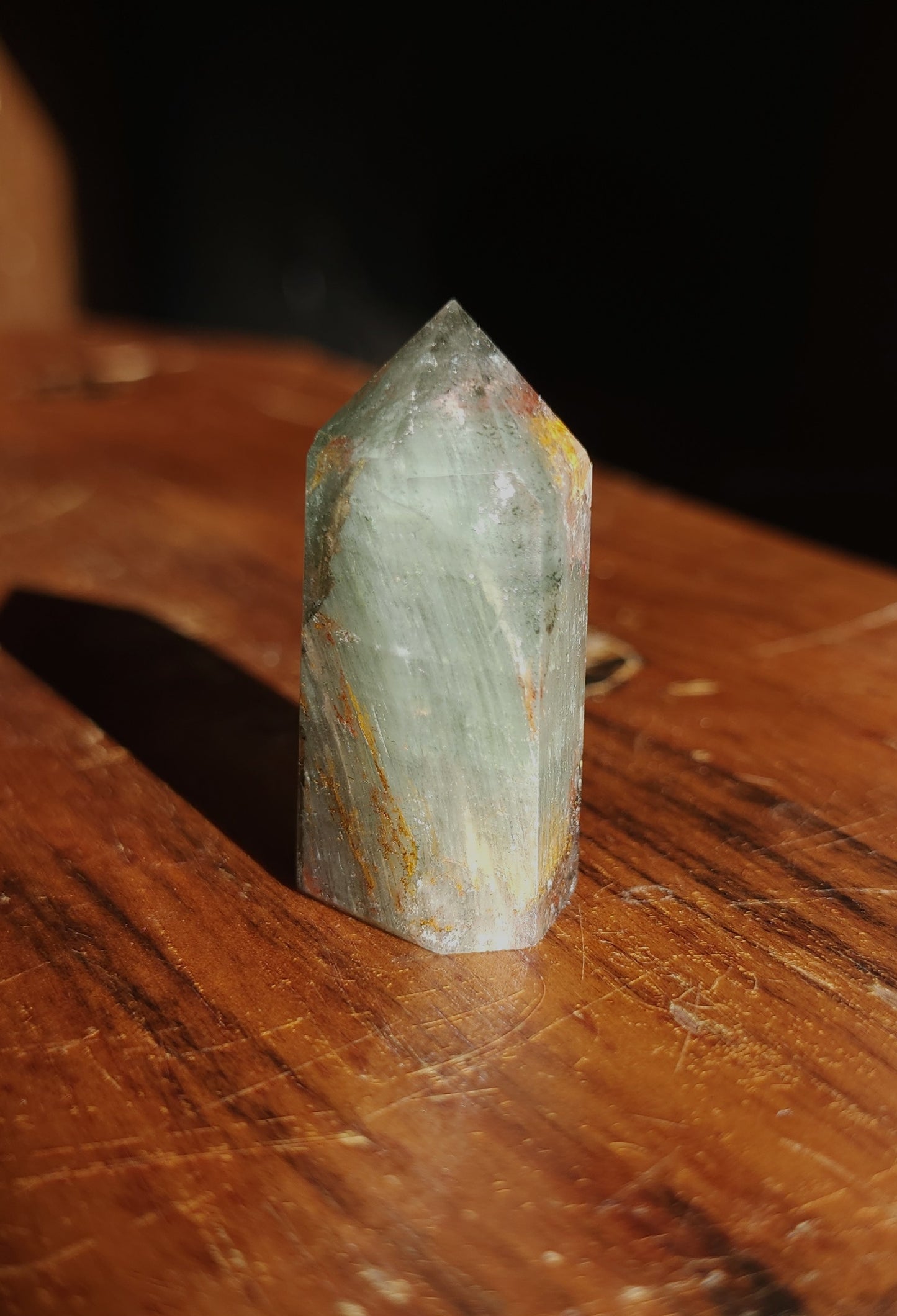 Lodolite Point AAA Garden Quartz
