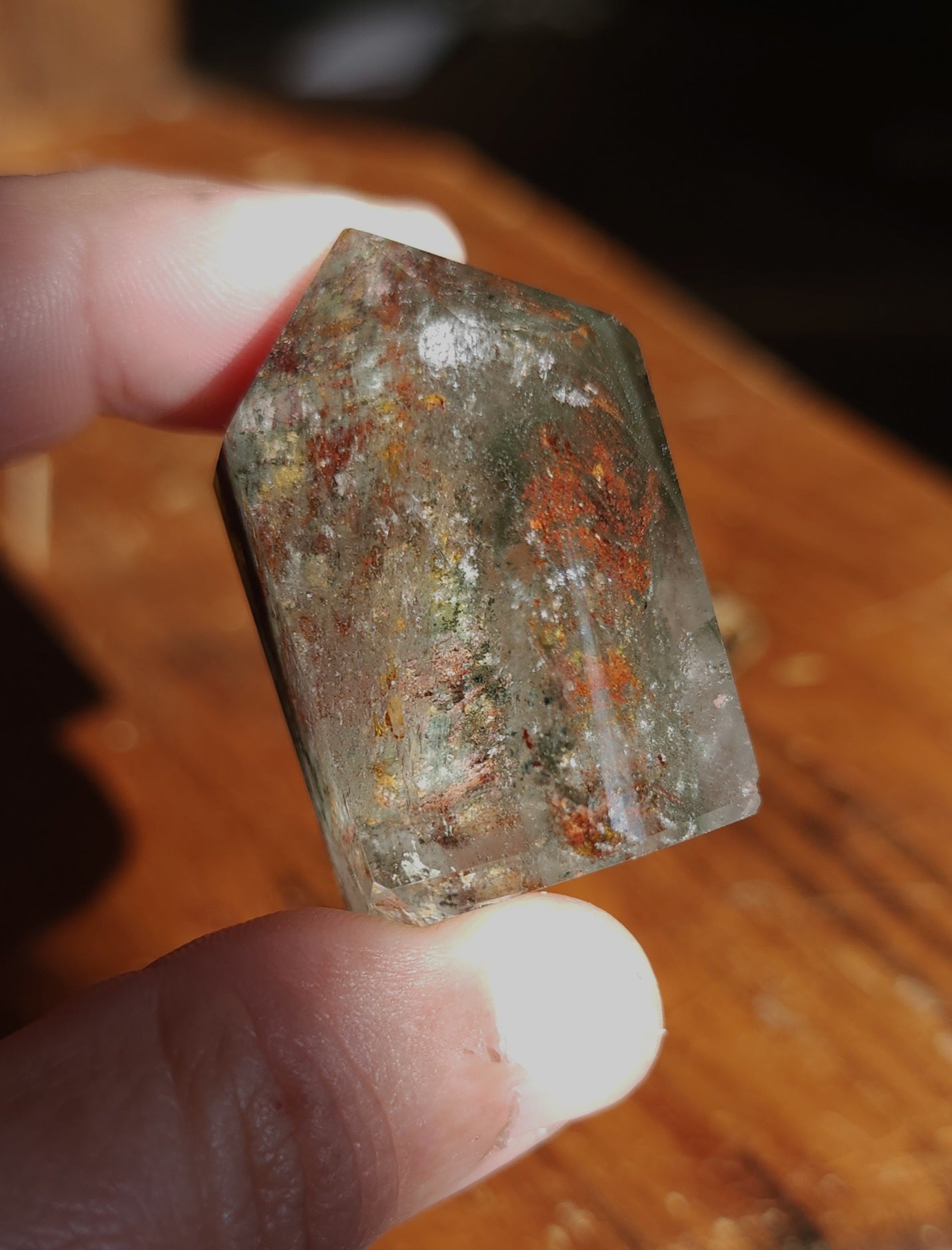 Lodolite Point AAA Garden Quartz