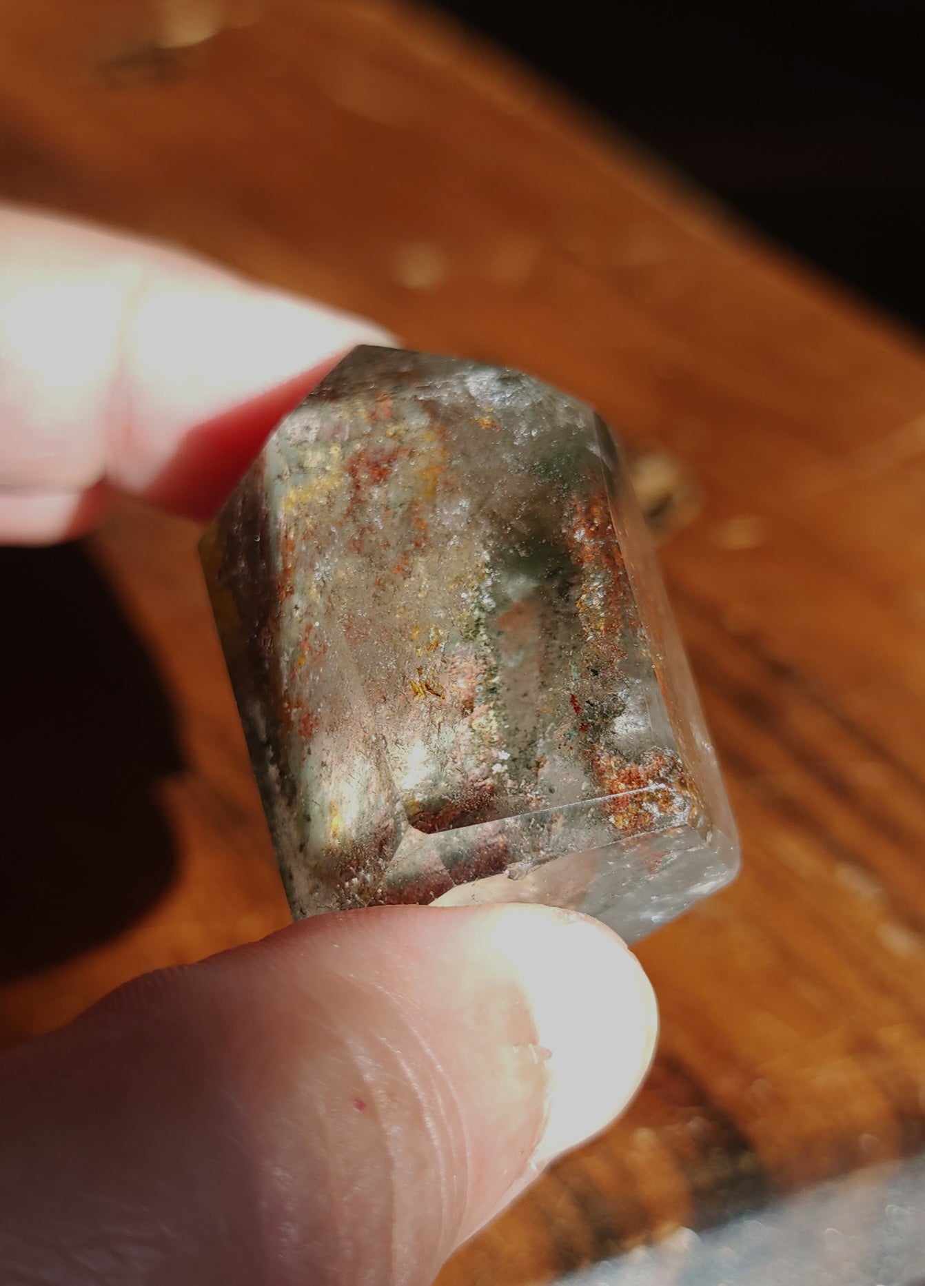 Lodolite Point AAA Garden Quartz