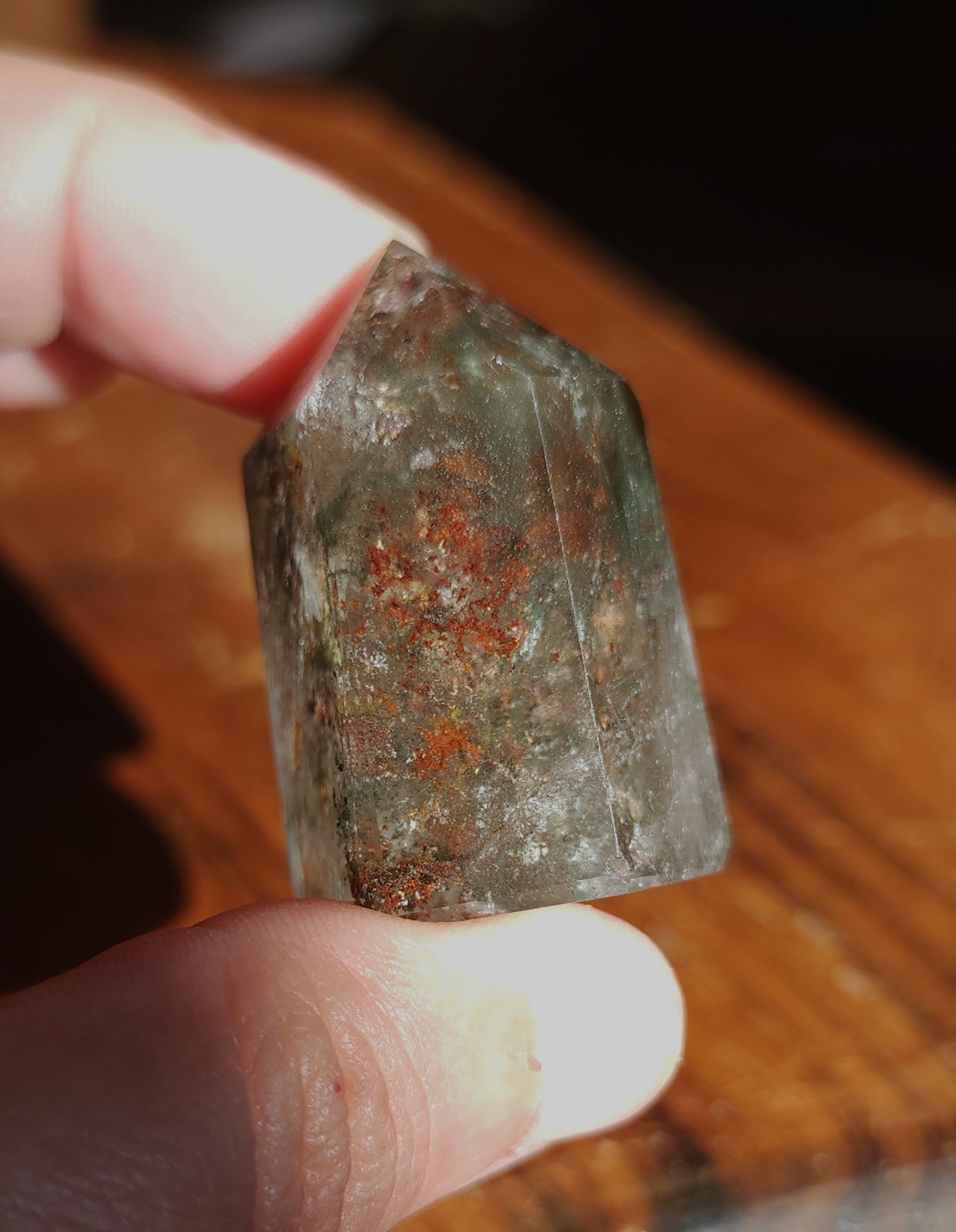 Lodolite Point AAA Garden Quartz