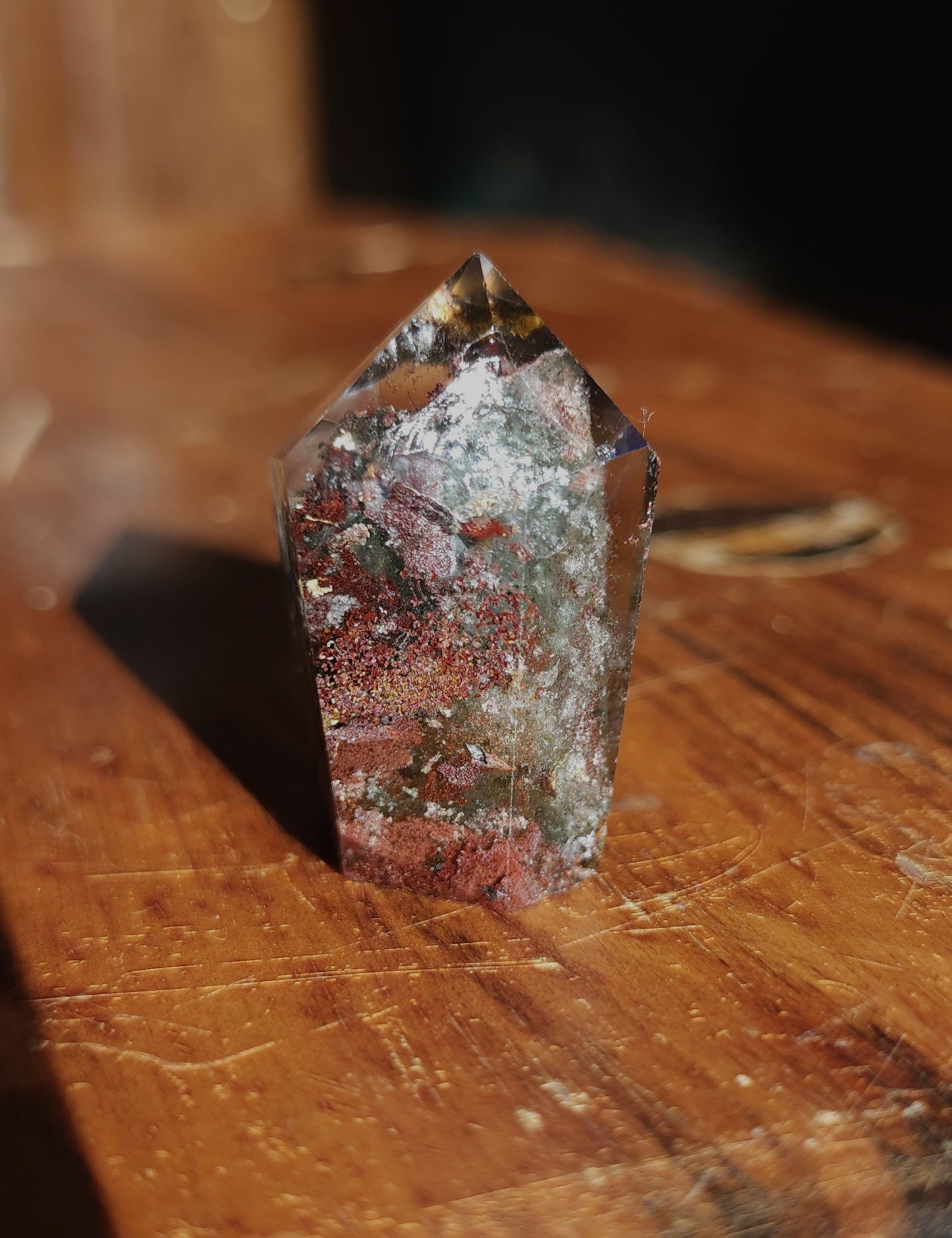 Lodolite Point AAA Garden Quartz