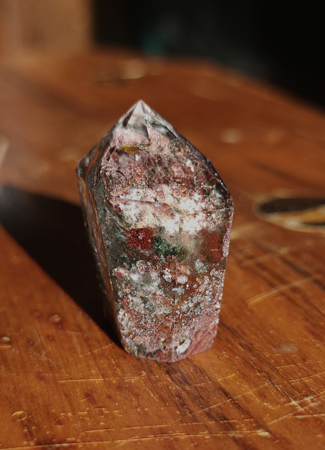 Lodolite Point AAA Garden Quartz