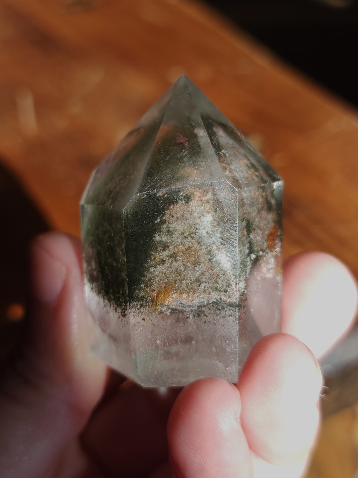 Lodolite Point AAA Garden Quartz