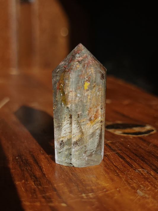 Lodolite Point AAA Garden Quartz