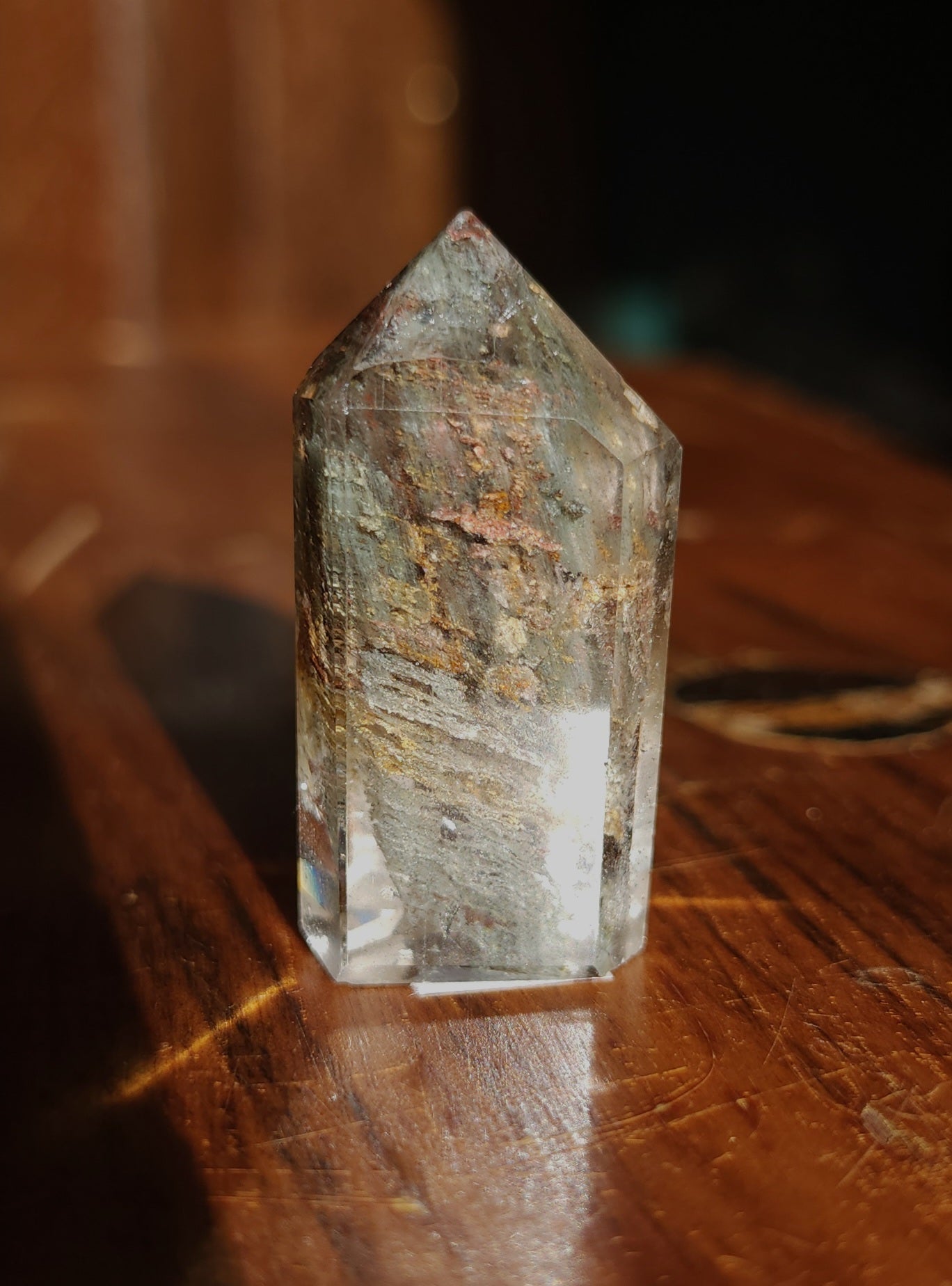Lodolite Point AAA Garden Quartz