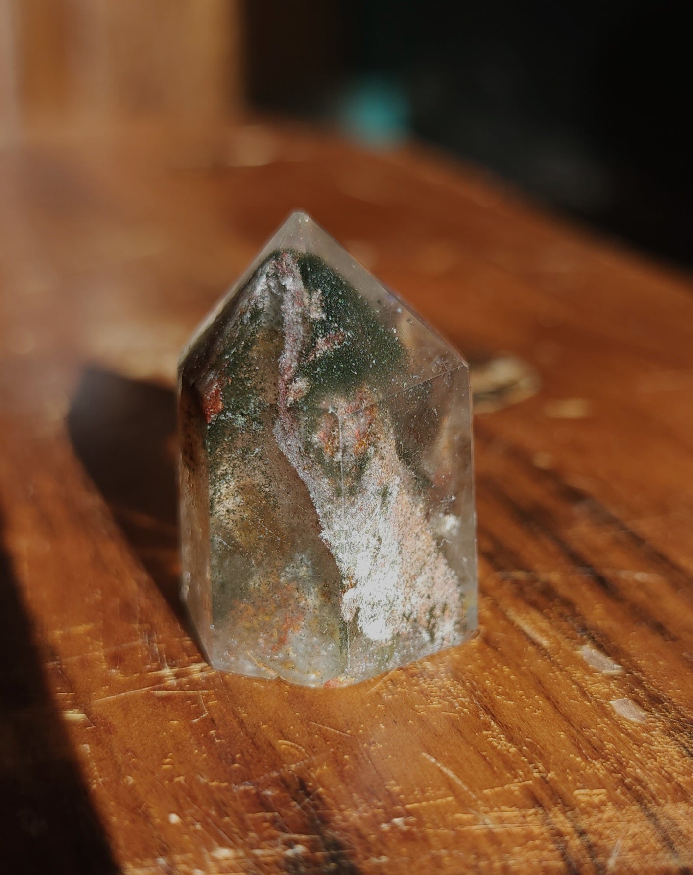 Lodolite Point AAA Garden Quartz