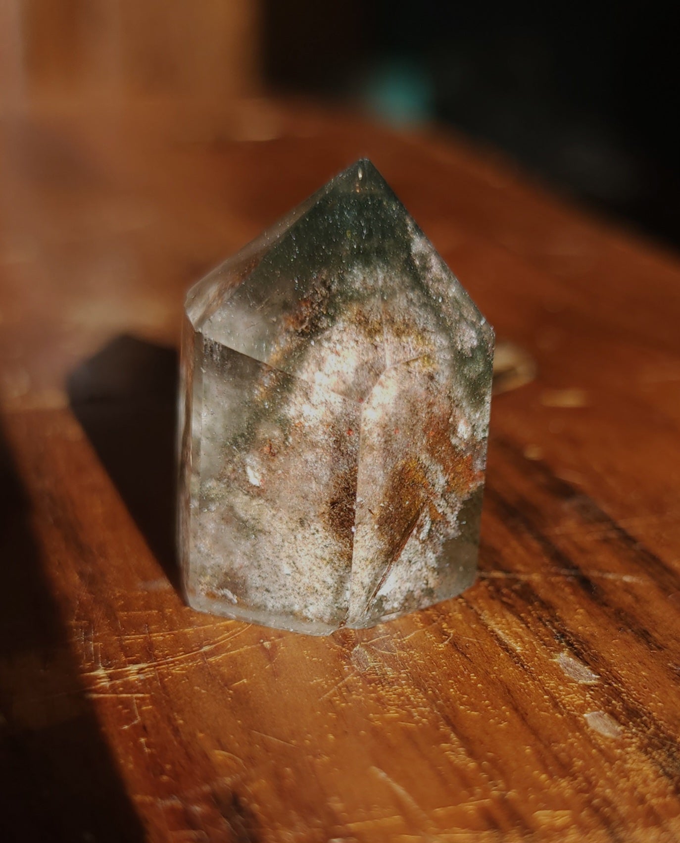Lodolite Point AAA Garden Quartz