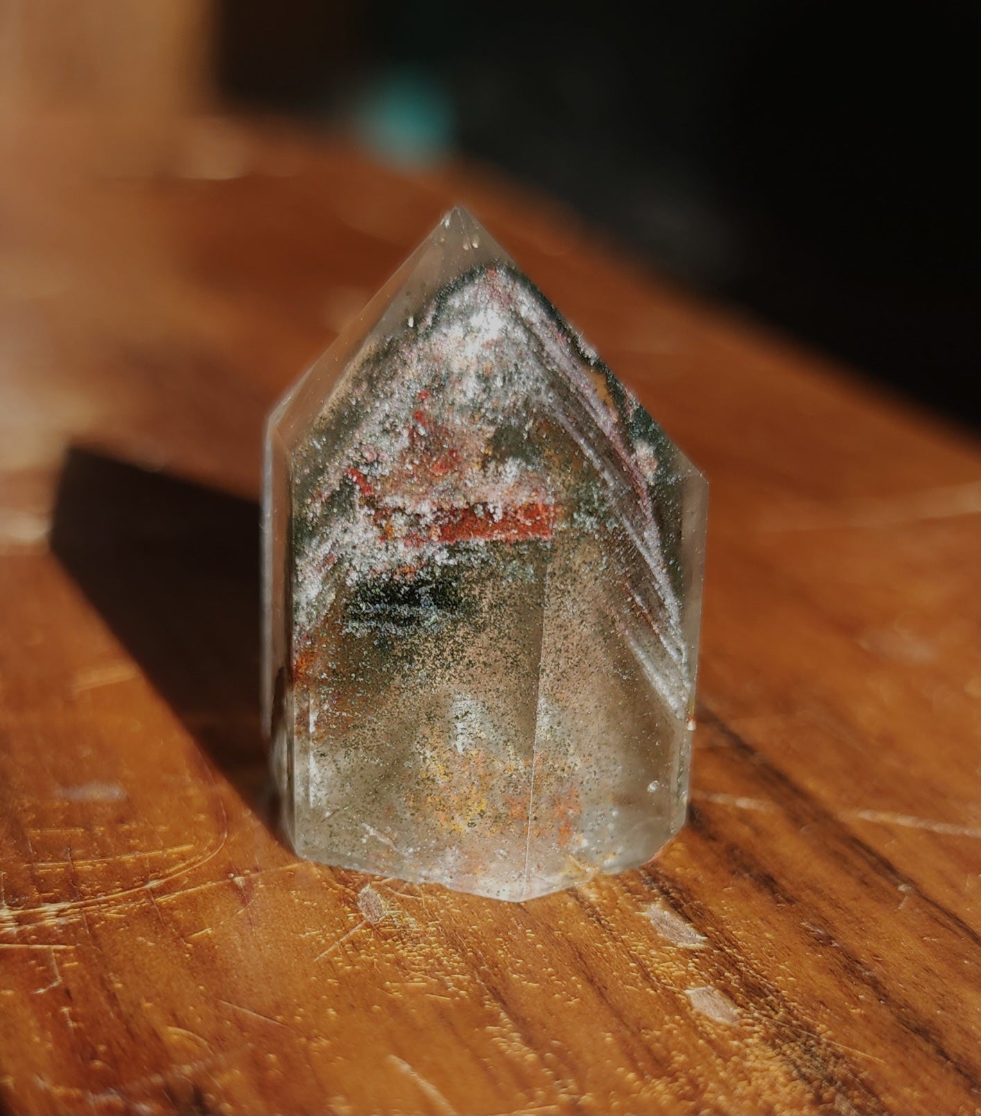 Lodolite Point AAA Garden Quartz