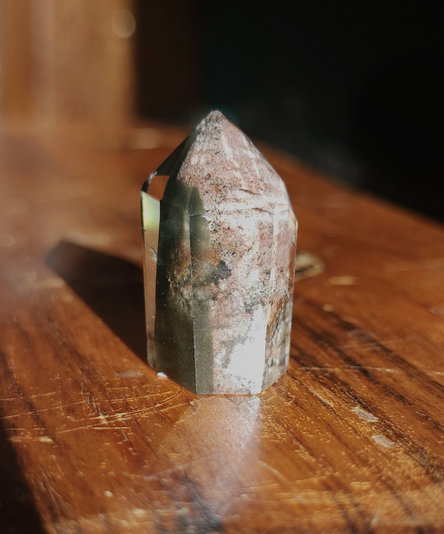 Lodolite Point AAA Garden Quartz