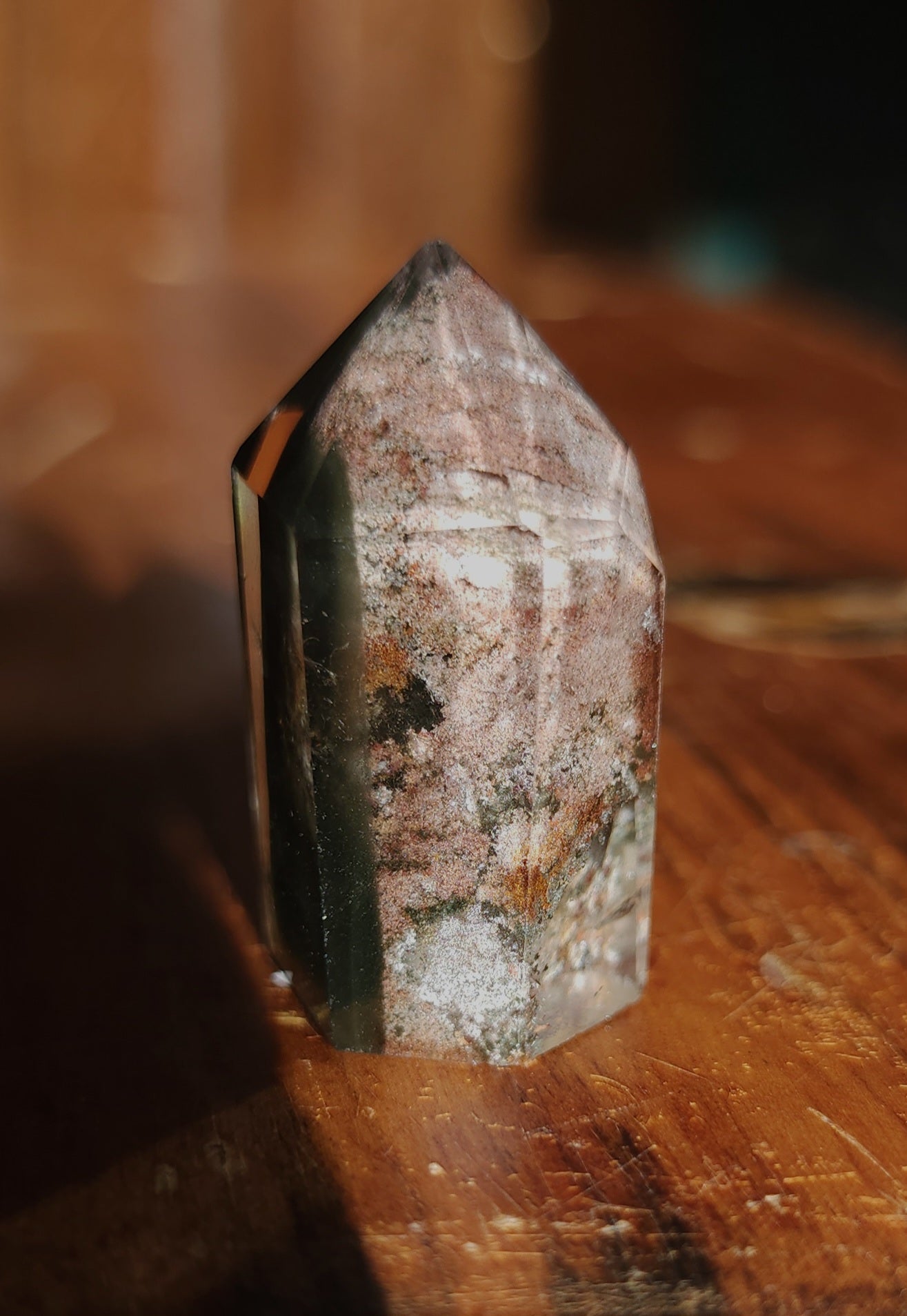 Lodolite Point AAA Garden Quartz