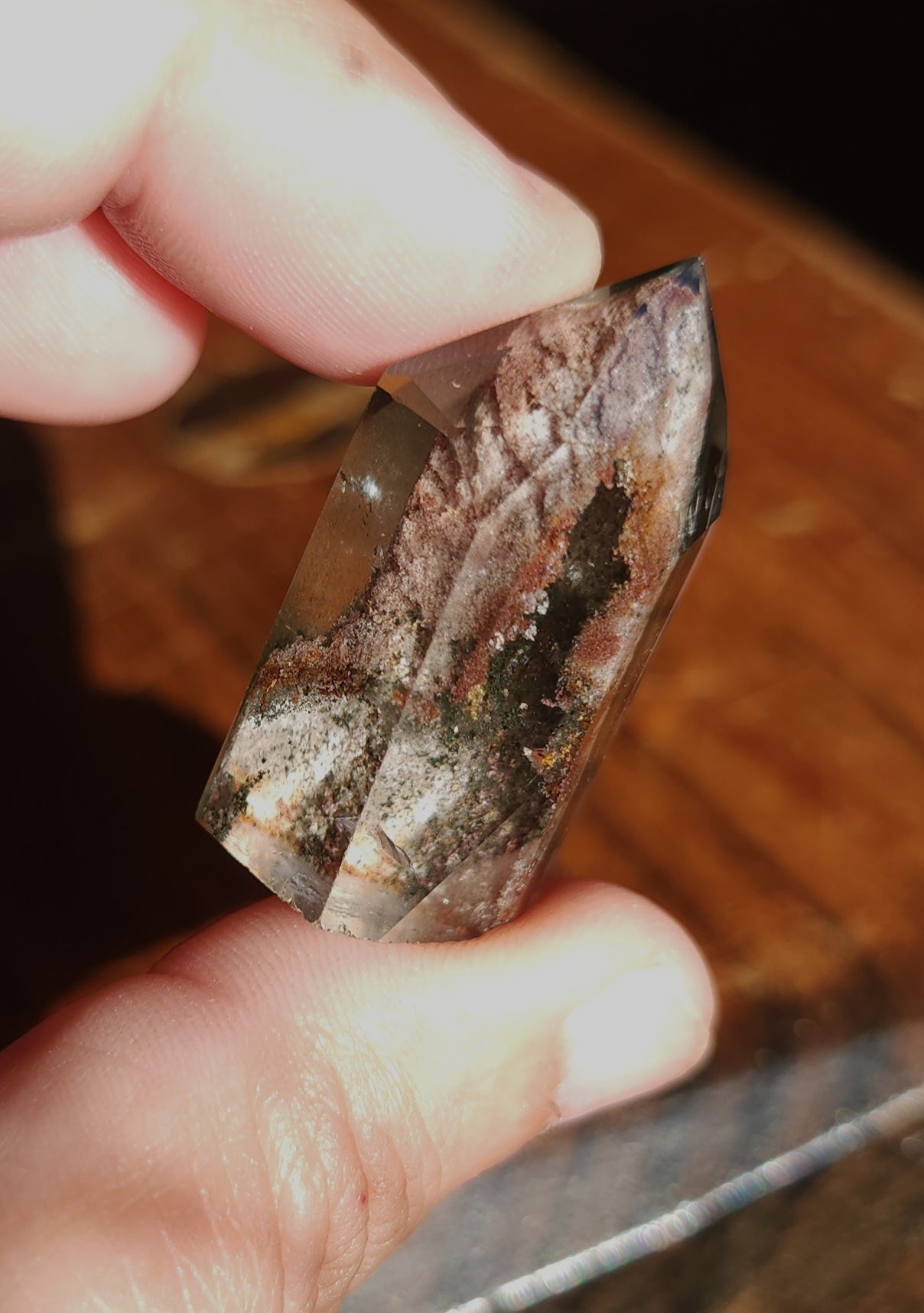 Lodolite Point AAA Garden Quartz
