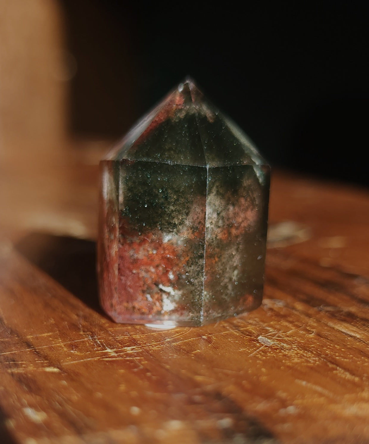 Lodolite Point AAA Garden Quartz