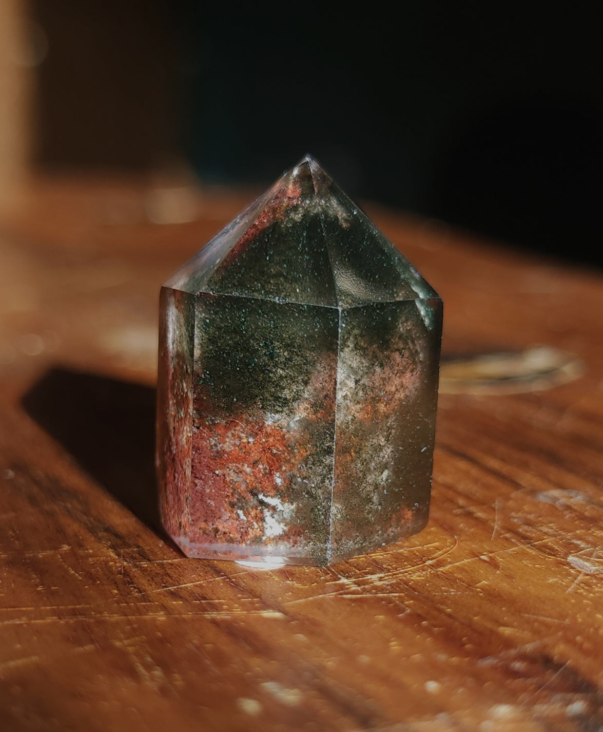 Lodolite Point AAA Garden Quartz