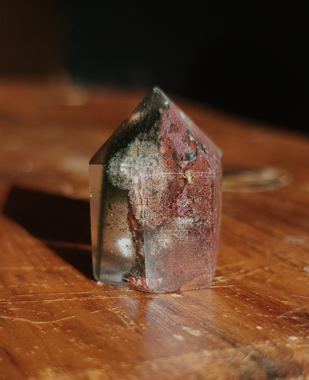 Lodolite Point AAA Garden Quartz