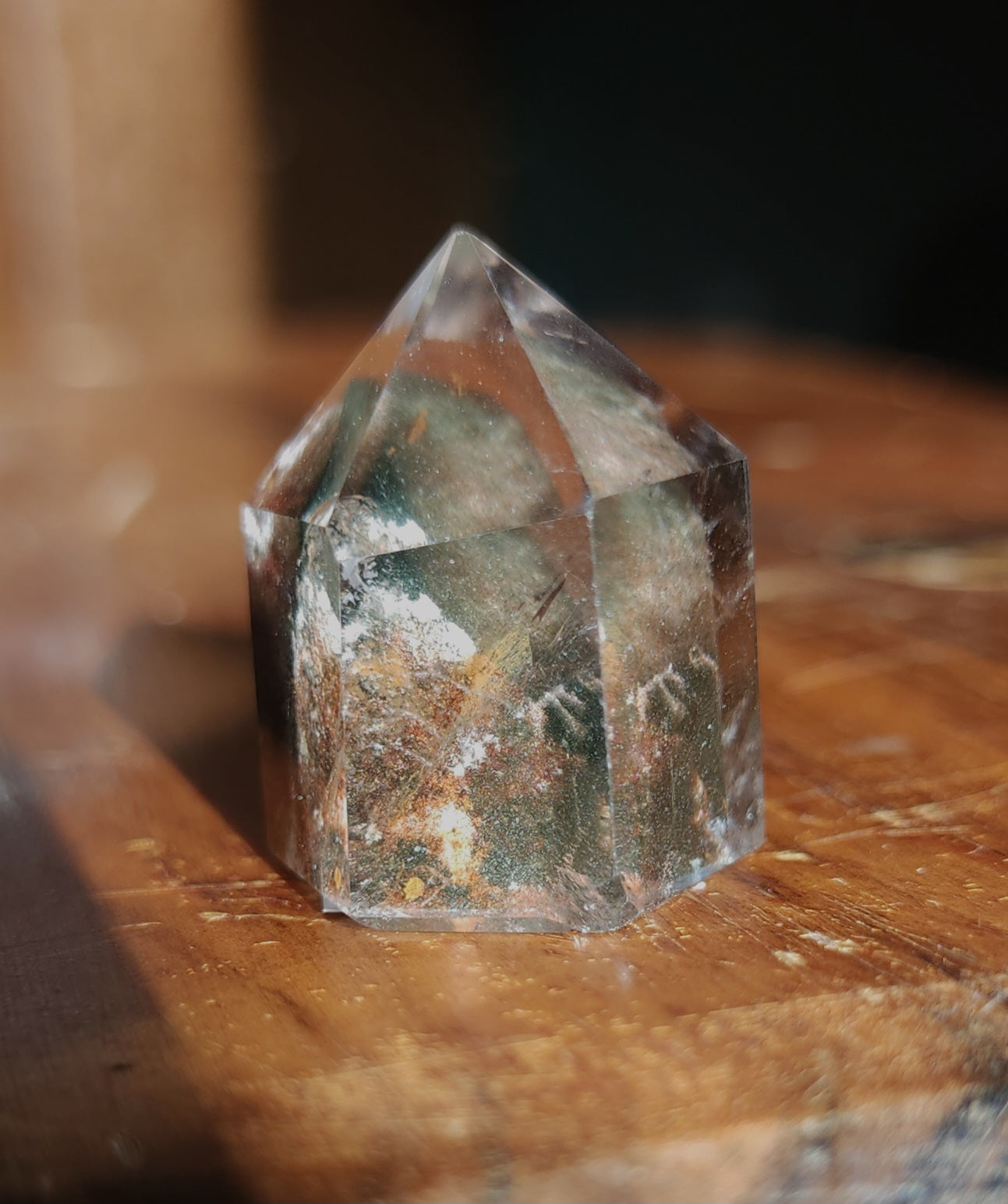 Lodolite Point AAA Garden Quartz