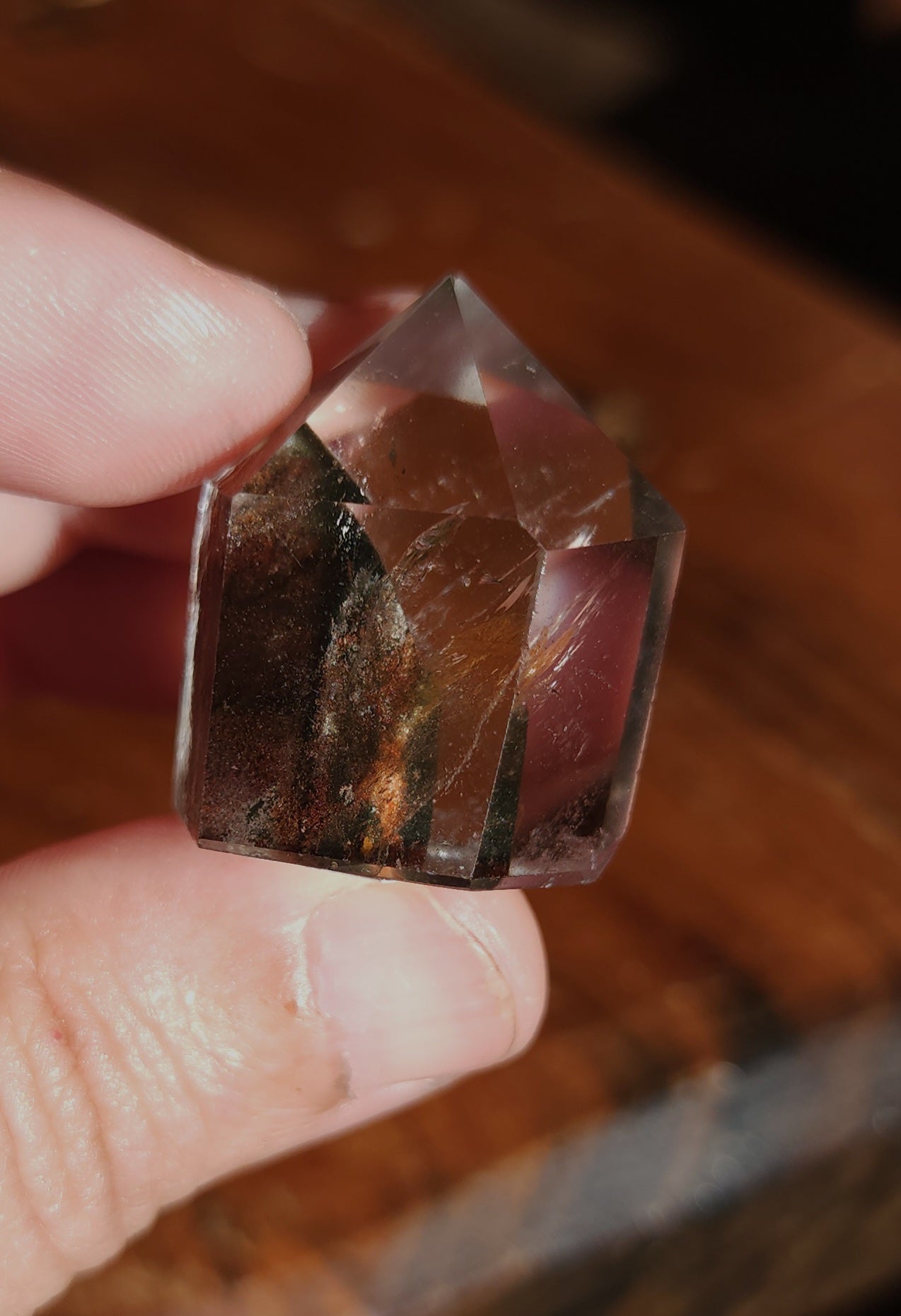 Lodolite Point AAA Garden Quartz