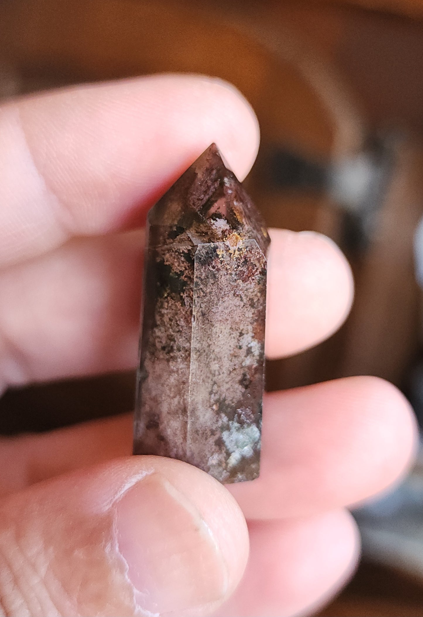 Lodolite Point AAA Garden Quartz