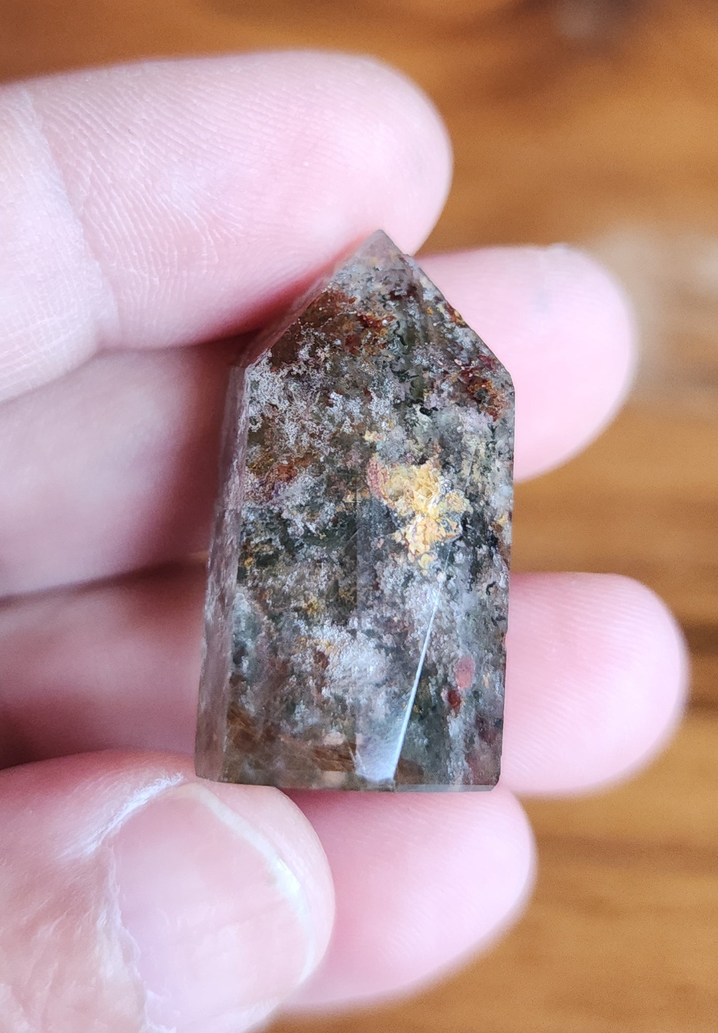 Lodolite Point AAA Garden Quartz