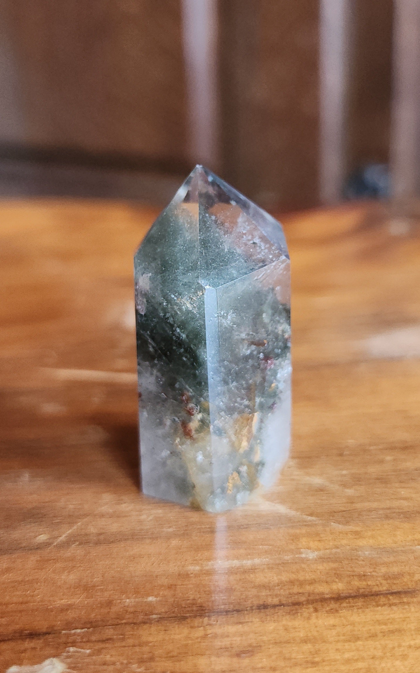 Lodolite Point AAA Garden Quartz