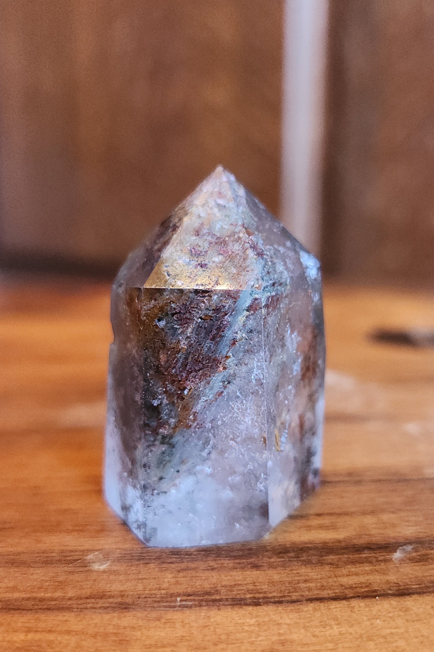 Lodolite Point AAA Garden Quartz