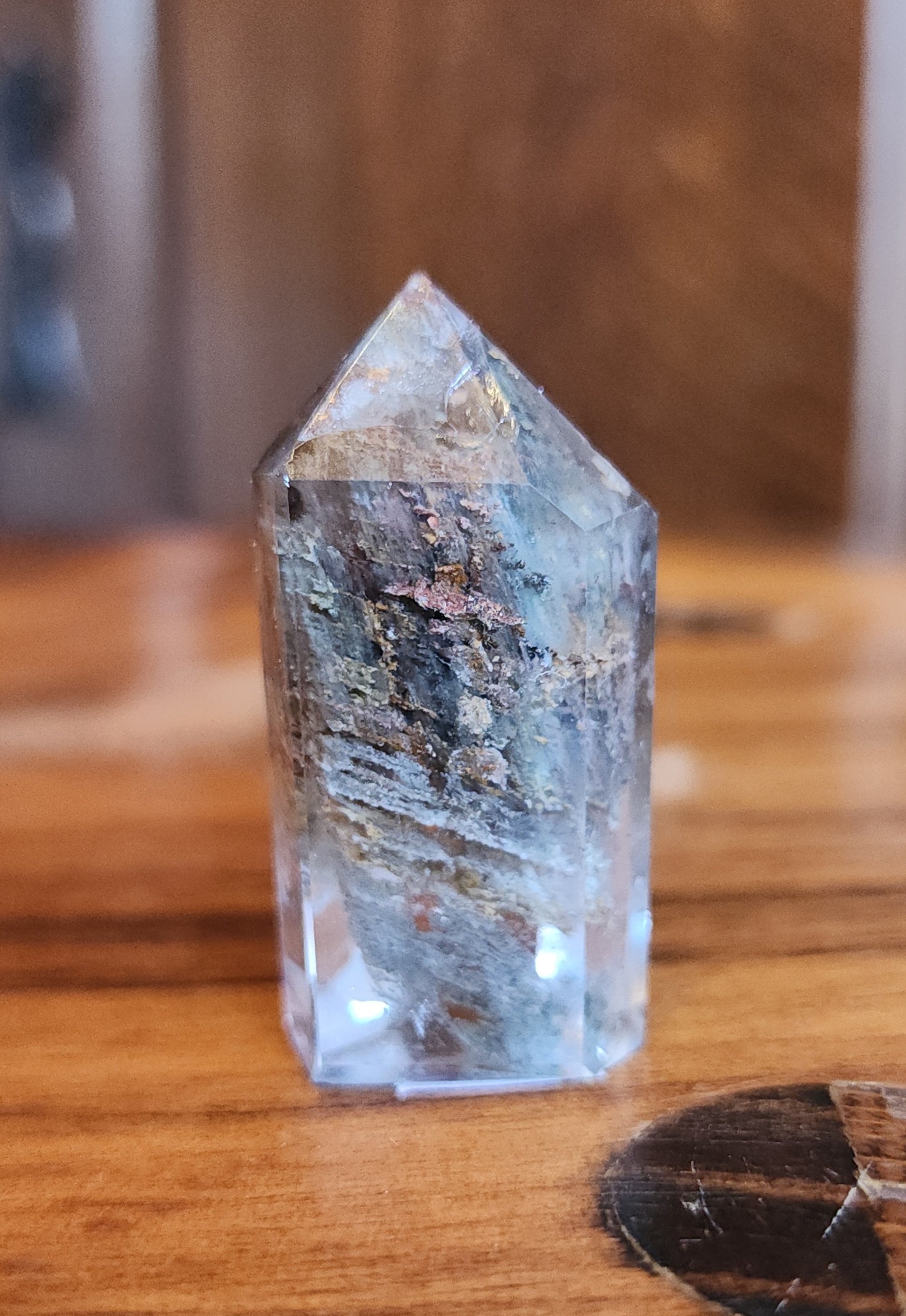 Lodolite Point AAA Garden Quartz