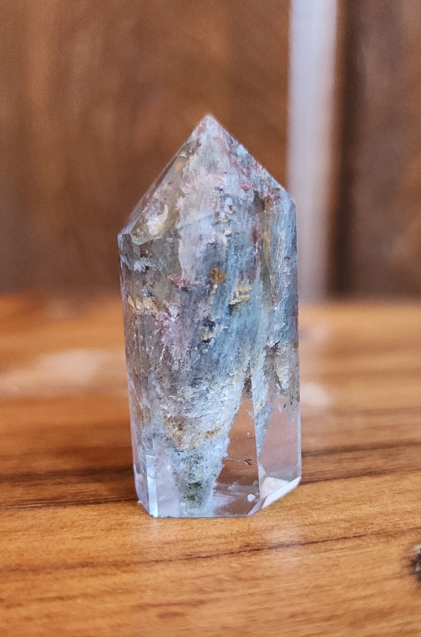 Lodolite Point AAA Garden Quartz