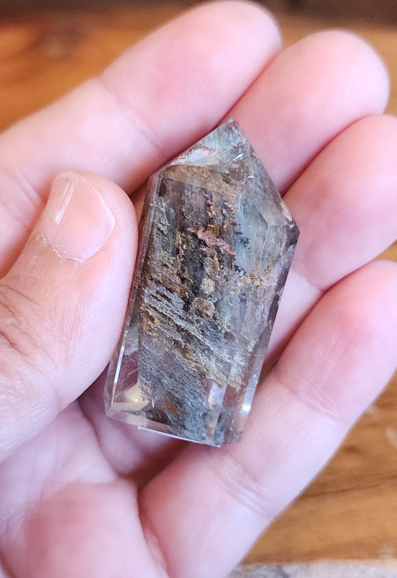 Lodolite Point AAA Garden Quartz