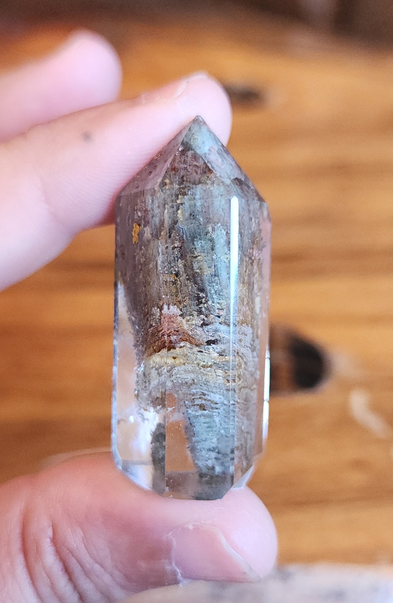 Lodolite Point AAA Garden Quartz