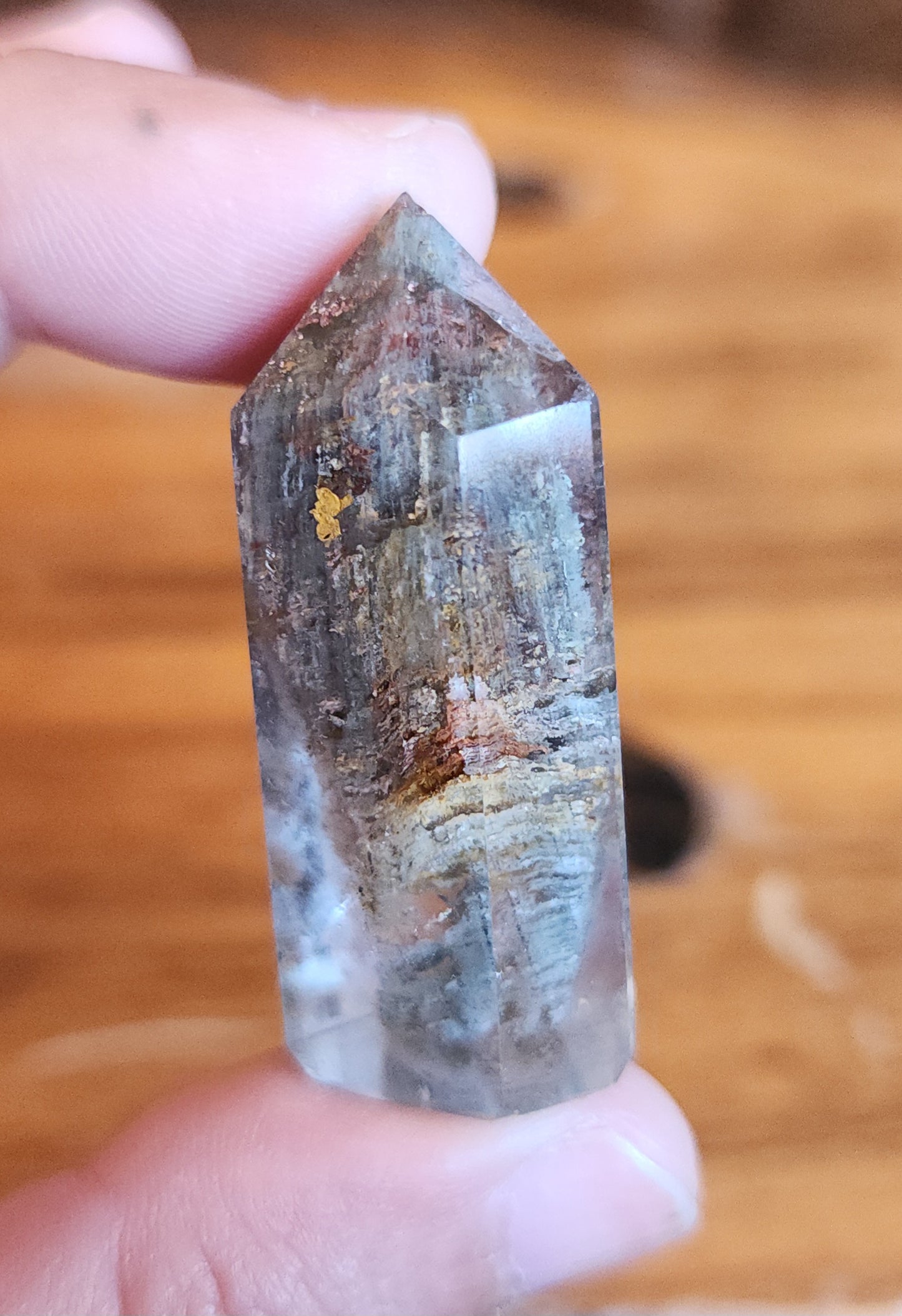 Lodolite Point AAA Garden Quartz