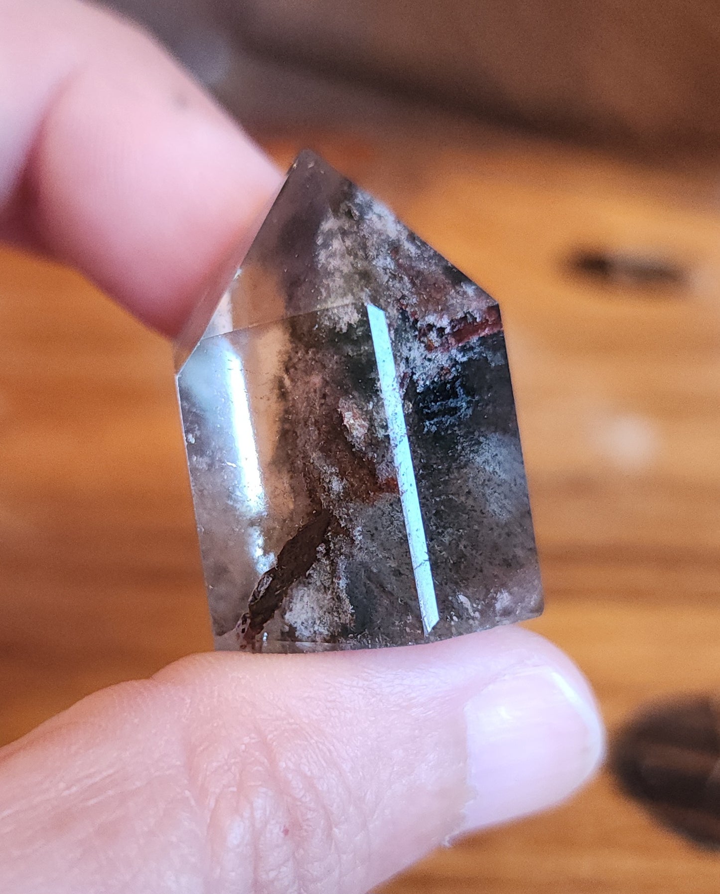 Lodolite Point AAA Garden Quartz