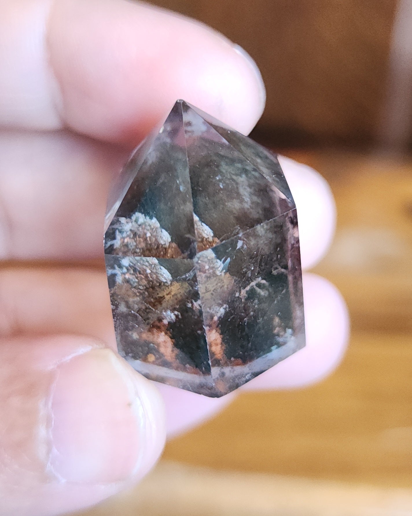 Lodolite Point AAA Garden Quartz