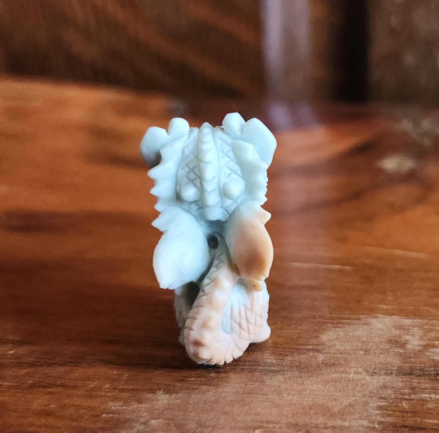 Alashan Agate Dragon - Baby Blue