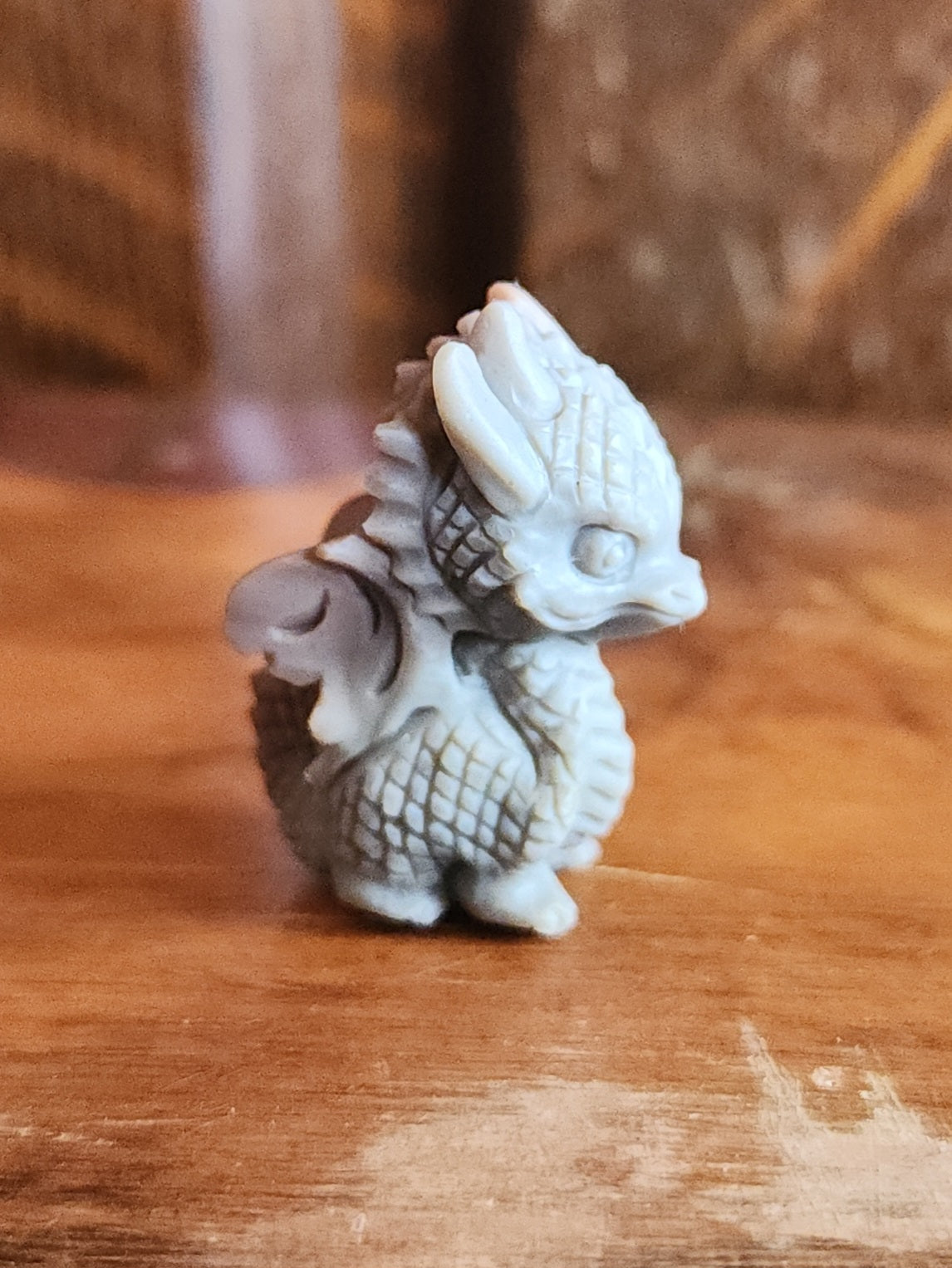 Alashan Agate Dragon - Grey