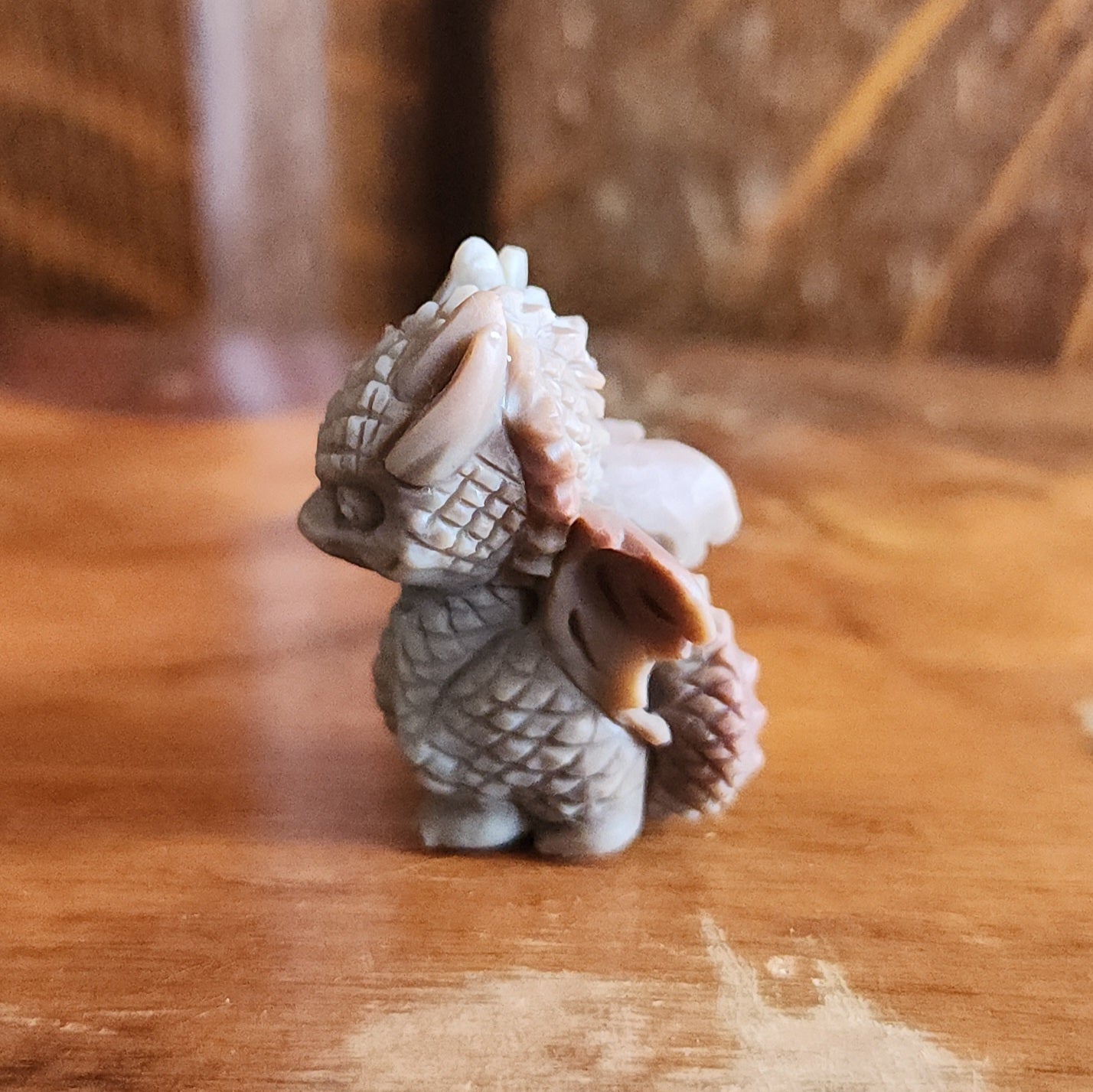 Alashan Agate Dragon - Grey