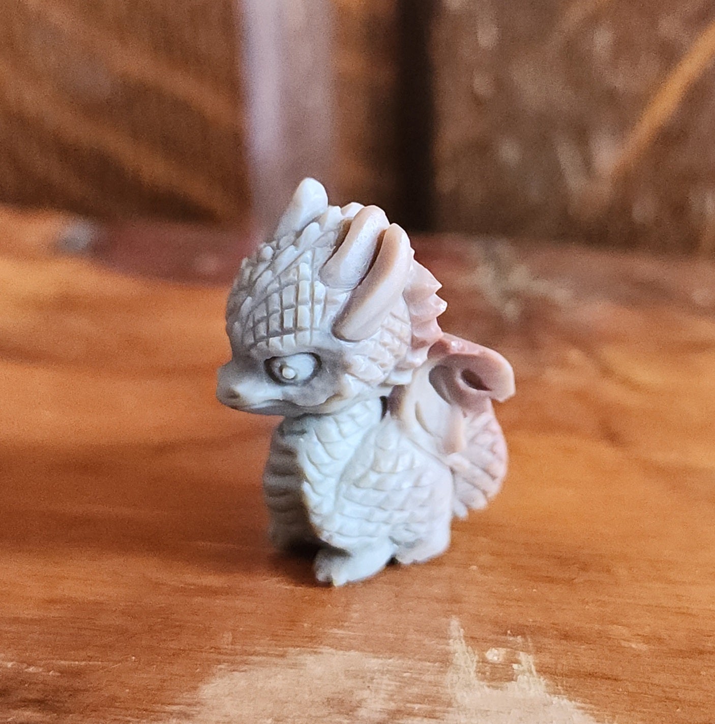Alashan Agate Dragon - Grey