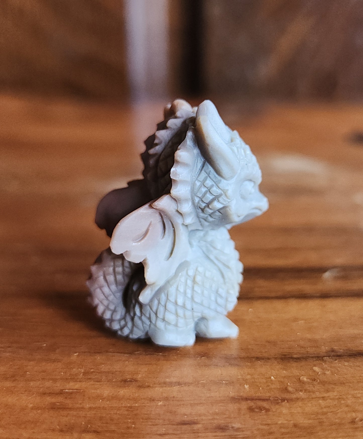 Alashan Agate Dragon - Grey