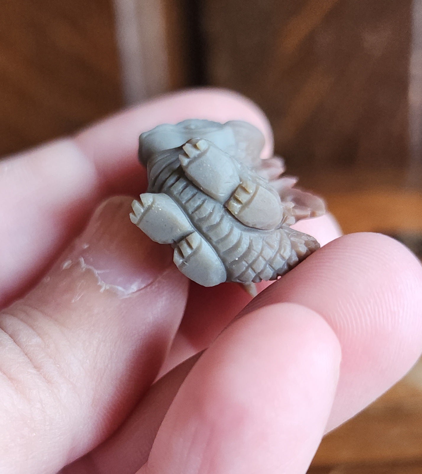 Alashan Agate Dragon - Grey