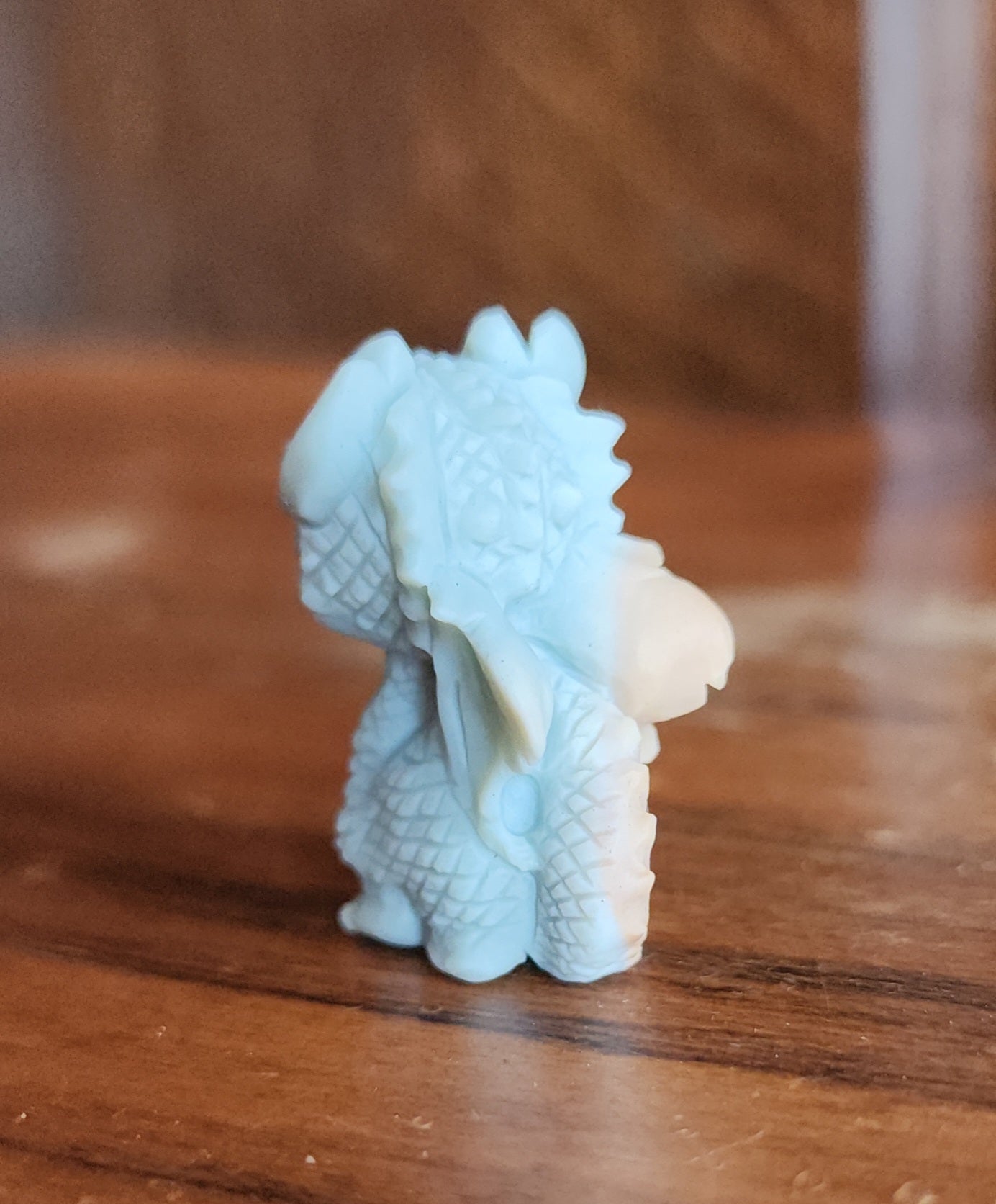 Alashan Agate Dragon - Baby Blue