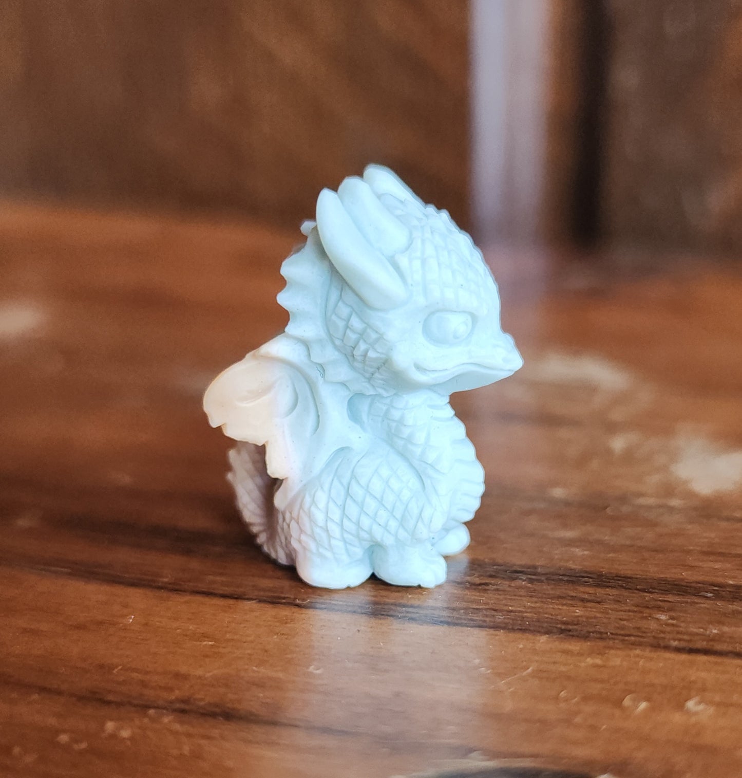 Alashan Agate Dragon - Baby Blue
