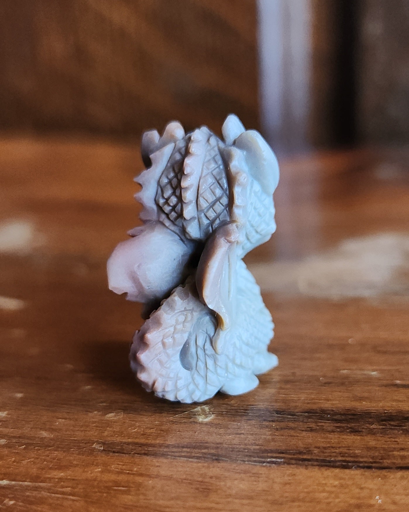 Alashan Agate Dragon - Grey