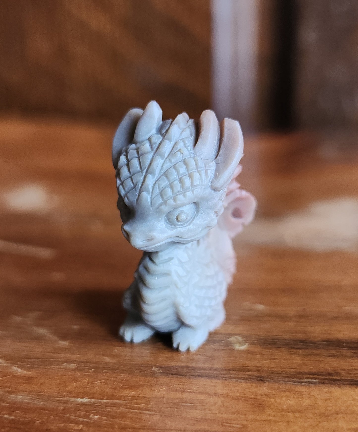 Alashan Agate Dragon - Grey