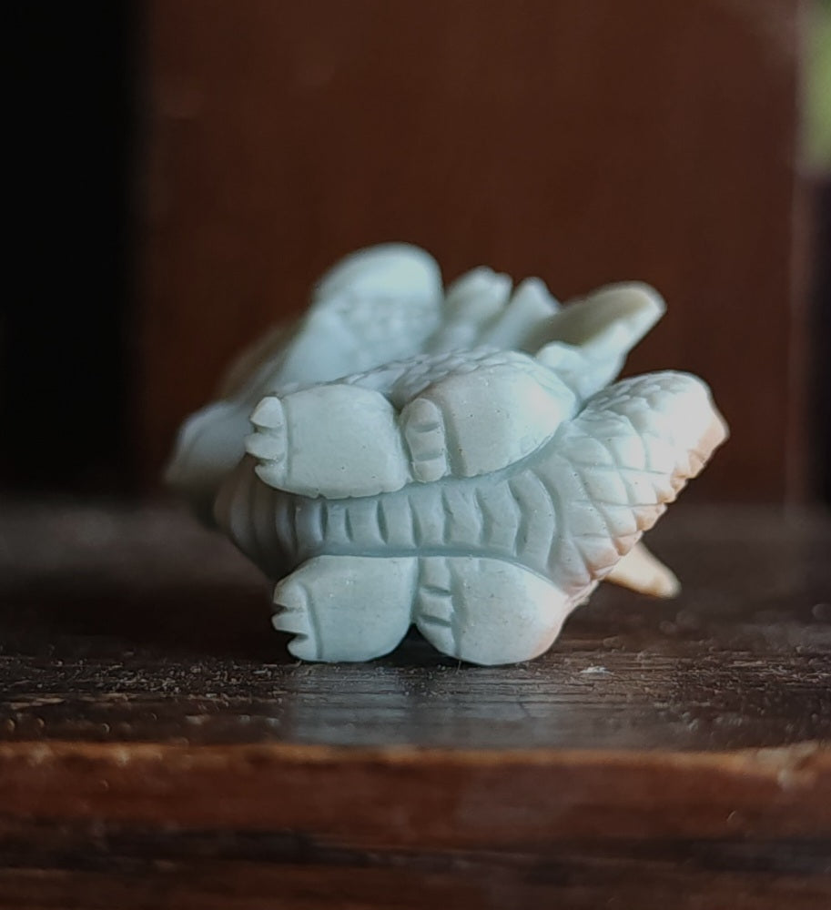 Alashan Agate Dragon - Baby Blue