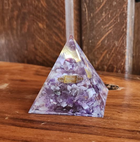 Amethyst Hexagram Orgonite